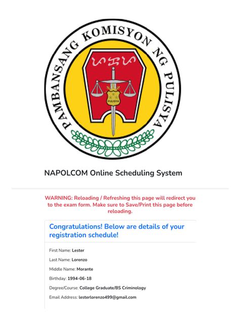 PNP Napolcom Exam App.